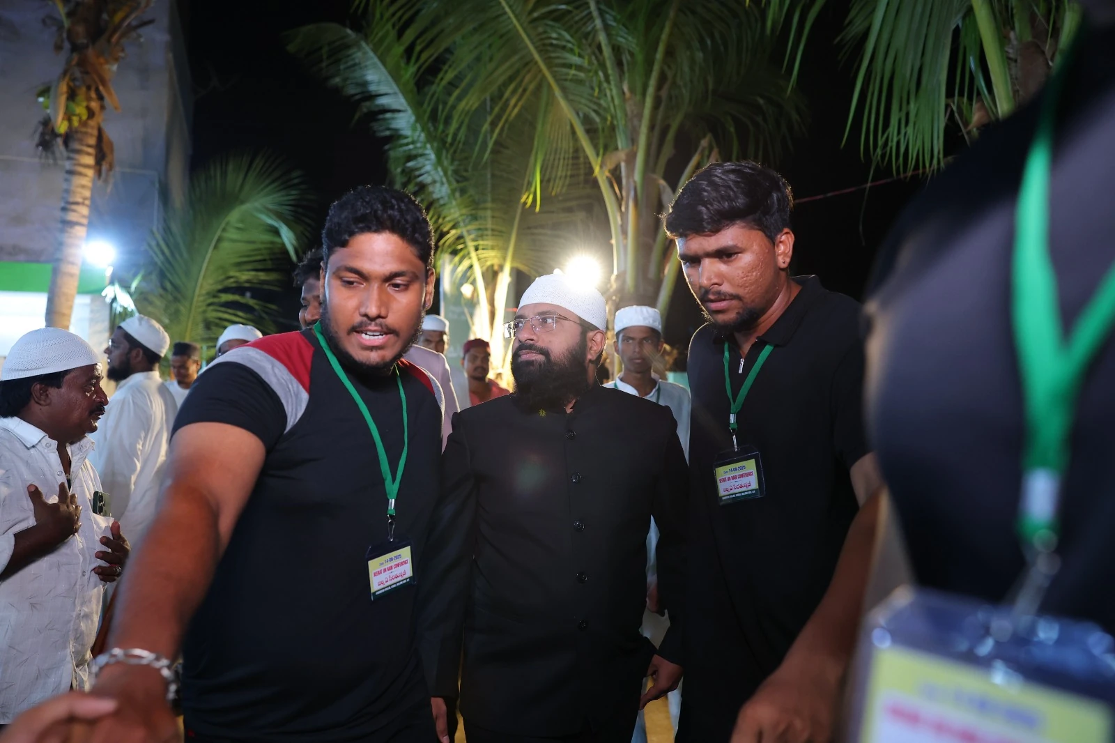 With attendees and event organisers
