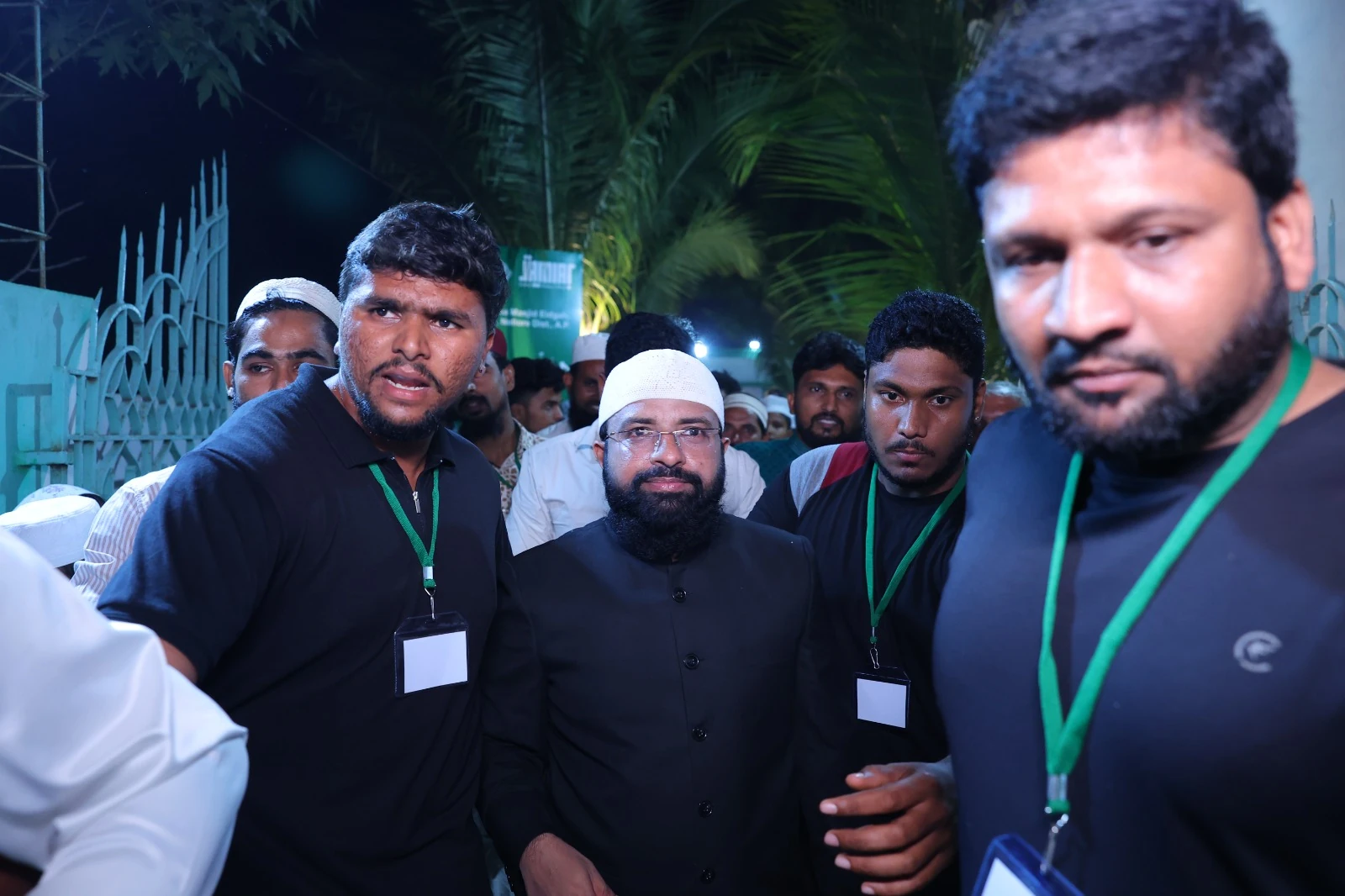 With attendees and event organisers